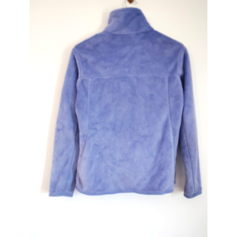 Patagonia Women M Re-Tool Snap-T Fleece Pullover Purple High Pile Western Biker - Picture 9 of 12